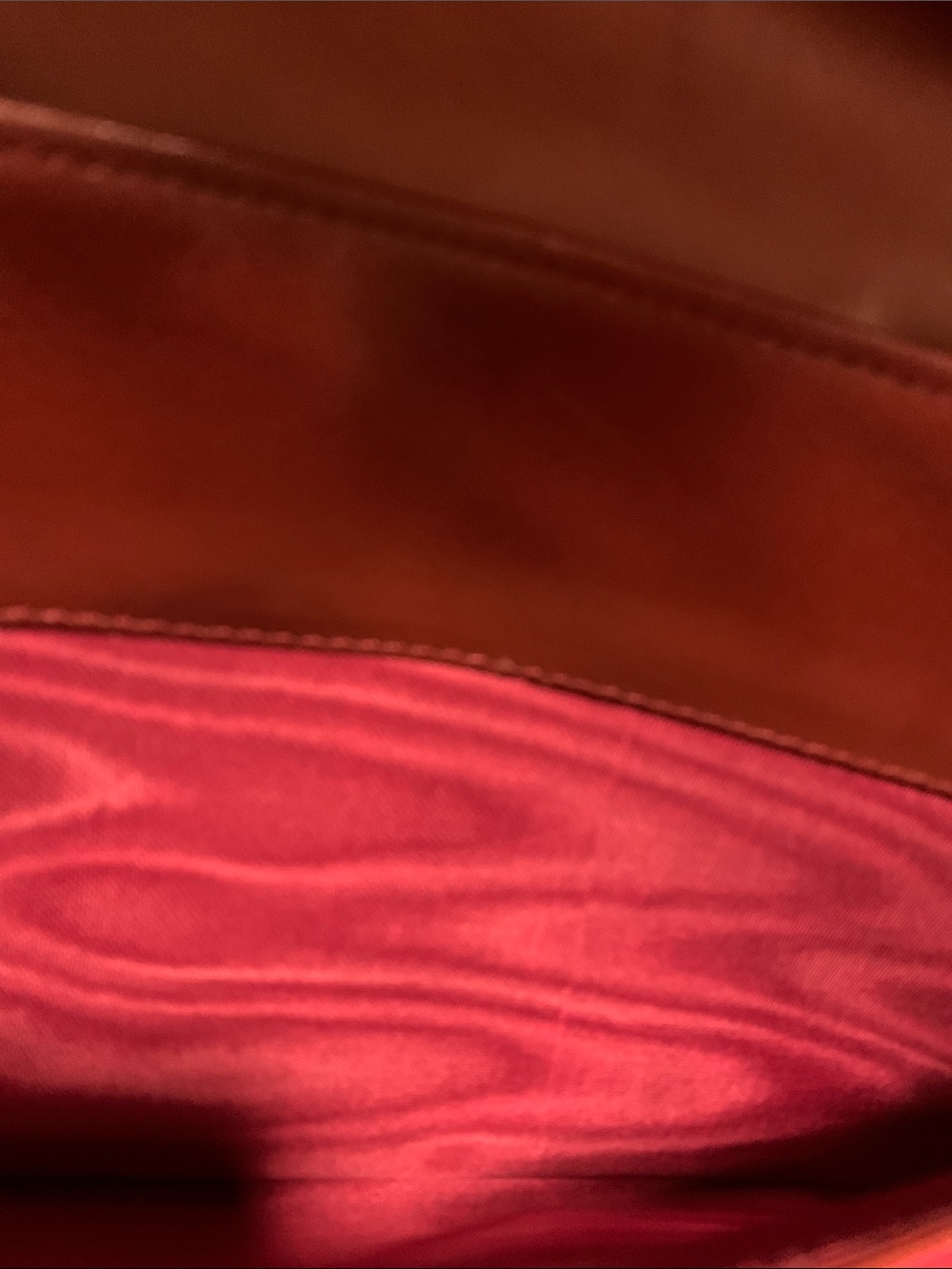 Cartier Leather  EnvelopeClutch in Deep Chestnut  with  COA - Picture 10 of 12